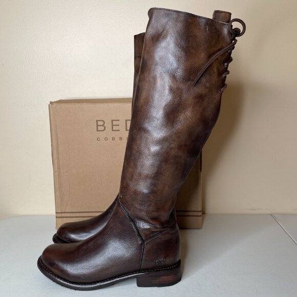 BED STU Manchester Heavily Distressed Tall Leather Riding Boots BEDSTU Size 8.5 - Picture 7 of 16